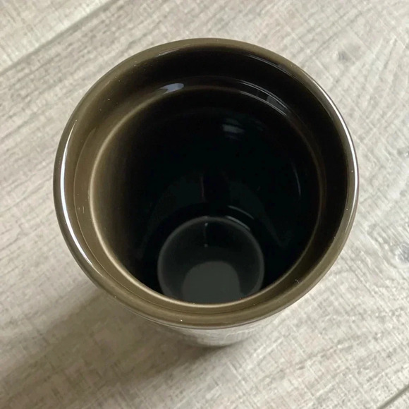 Starbucks Siren Mermaid Brown Gold Ceramic Tumbler Travel Mug Cup W Cover 2017 - Picture 4 of 5